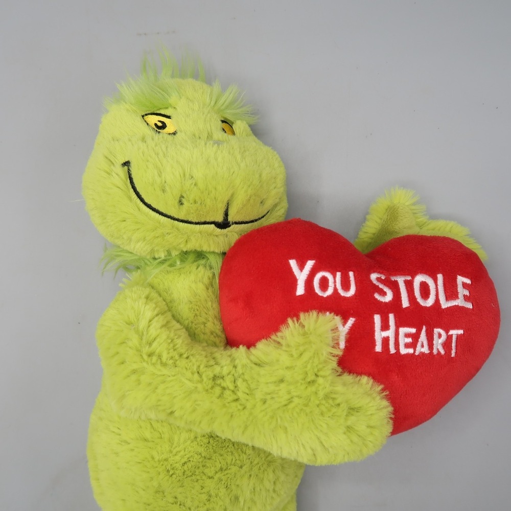 Dr Seuss The Grinch Aurora 15" 2024 You Stole My Heart Plush Stuffed Love Soft